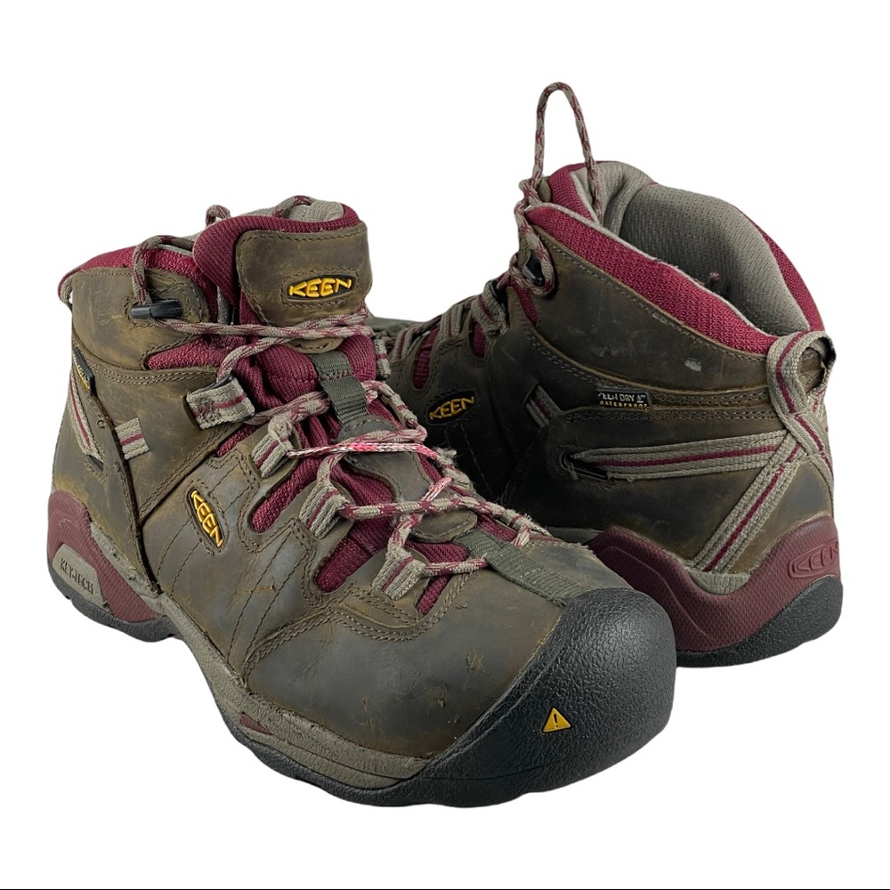 KEEN Utility Women's Detroit XT Mid Steel Toe Waterproof Work Boot, Size…